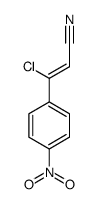 3-chloro-3-(4-nitrophenyl)prop-2-enenitrile Structure