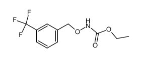 N-(3-Trifluormethyl-benzyloxy)-carbamidsaeure-ethylester结构式
