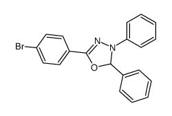 5-(4-bromophenyl)-2,3-diphenyl-2,3-dihydro-1,3,4-oxadiazole Structure