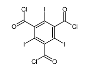 2,4,6-triiodobenzene-1,3,5-tricarbonyl trichloride结构式