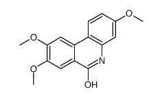 6(5H)-PHENANTHRIDINONE, 3,8,9-TRIMETHOXY- structure