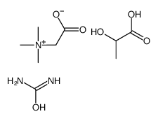 2-hydroxypropanoic acid,2-(trimethylazaniumyl)acetate,urea结构式