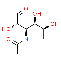 3-acetamido-3,6-dideoxyglucose结构式