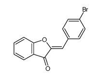 (Z)-2-(4-bromobenzylidene)benzofuran-3(2H)-one Structure