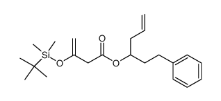 3-(tert-Butyl-dimethyl-silanyloxy)-but-3-enoic acid 1-phenethyl-but-3-enyl ester Structure
