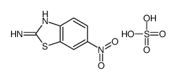 6-nitro-1,3-benzothiazol-2-amine,sulfuric acid Structure