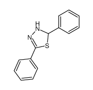 2,5-diphenyl-Δ2-1,3,4-thiadiazoline Structure