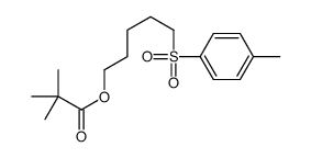 5-(4-methylphenyl)sulfonylpentyl 2,2-dimethylpropanoate结构式