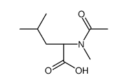 (2R)-2-[acetyl(methyl)amino]-4-methylpentanoic acid结构式