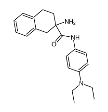 2-amino-1,2,3,4-tetrahydronaphthalene-2-carboxylic acid (4-diethylaminophenyl)amide结构式