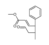 methyl (4R,5R)-5-methyl-7-oxo-4-phenylhept-2-enoate结构式