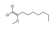 1,1-dichloro-2-methoxynon-1-ene Structure