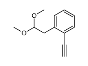 1-(2,2-dimethoxyethyl)-2-ethynylbenzene Structure