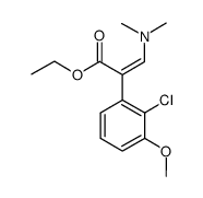ethyl 2-(2-chloro-1-methoxyphenyl)-3-(dimethylamino)acrylate Structure