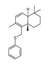 (4aS,8aS)-1,1,4a,6-Tetramethyl-5-phenylsulfanylmethyl-1,2,3,4,4a,8a-hexahydro-naphthalene结构式
