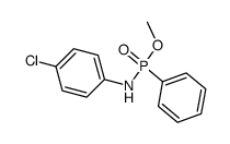 methyl N-p-chlorophenyl-P-phenylphosphonamidate Structure