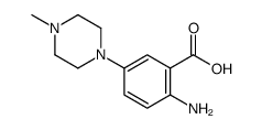 2-AMINO-5-(4-METHYLPIPERAZIN-1-YL)BENZOIC ACID Structure