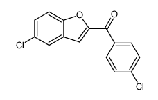 5-CHLORO-2-(4-CHLOROBENZOYL)BENZOFURAN Structure