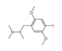 N,N-dimethyl-2-(4-iodo-2,5-dimethoxyphenyl)isopropylamine Structure