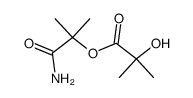 α-(α-hydroxy-isobutyryloxy)-isobutyric acid amide结构式