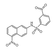 3-nitro-benzenesulfonic acid-(5-nitro-[2]naphthylamide) Structure