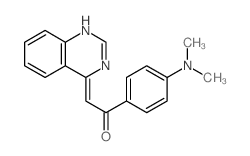 Ethanone,1-[4-(dimethylamino)phenyl]-2-(4(3H)-quinazolinylidene)-结构式