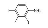 2,4-diiodo-3-methyl-aniline Structure