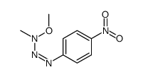 N-methoxy-N-[(4-nitrophenyl)diazenyl]methanamine Structure