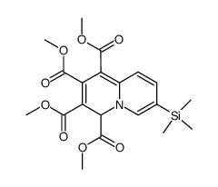 7-(Trimethylsilyl)-4H-chinolizin-1,2,3,4-tetracarbonsaeure-tetramethylester Structure