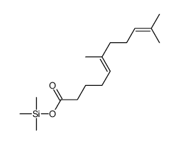 trimethylsilyl 6,10-dimethylundeca-5,9-dienoate Structure