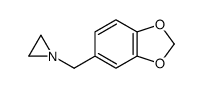 1-(1,3-benzodioxol-5-ylmethyl)aziridine Structure