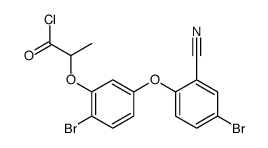 2-[2-bromo-5-(4-bromo-2-cyanophenoxy)phenoxy]propanoyl chloride Structure