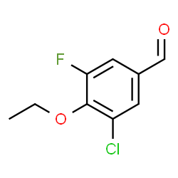 3-Chloro-4-ethoxy-5-fluorobenzaldehyde结构式