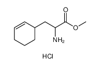2-Cyclohexene-1-propanoic acid, α-amino-, methyl ester, hydrochloride (1:1)结构式