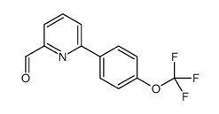 6-[4-(Trifluoromethoxy)phenyl]-2-pyridinecarbaldehyde Structure