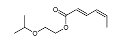 2-propan-2-yloxyethyl hexa-2,4-dienoate Structure