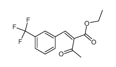 ethyl-2-(3-trifluoromethylbenzyliden)acetoacetate结构式