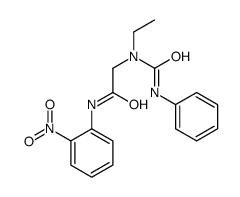 2-[ethyl(phenylcarbamoyl)amino]-N-(2-nitrophenyl)acetamide结构式