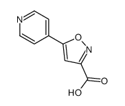 5-(4-吡啶基)异噁唑-3-甲酸结构式