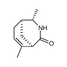(1R,4S,5R)-4,8-Dimethyl-3-aza-bicyclo[3.3.1]non-7-en-2-one结构式