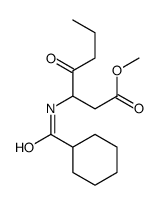 methyl 3-(cyclohexanecarbonylamino)-4-oxoheptanoate Structure