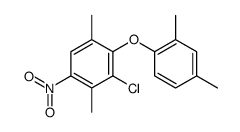 3-chloro-2-(2,4-dimethylphenoxy)-1,4-dimethyl-5-nitrobenzene Structure