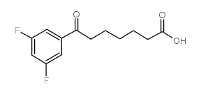 7-(3,5-difluorophenyl)-7-oxoheptanoic acid structure