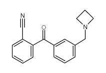 3'-AZETIDINOMETHYL-2-CYANOBENZOPHENONE Structure
