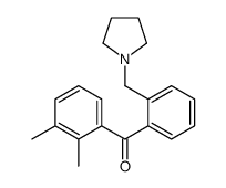 2,3-DIMETHYL-2'-PYRROLIDINOMETHYL BENZOPHENONE Structure