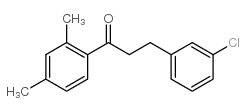 3-(3-CHLOROPHENYL)-2',4'-DIMETHYLPROPIOPHENONE结构式