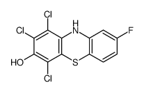 1,2,4-trichloro-8-fluoro-10H-phenothiazin-3-ol结构式