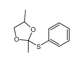 2,4-dimethyl-2-phenylsulfanyl-1,3-dioxolane Structure