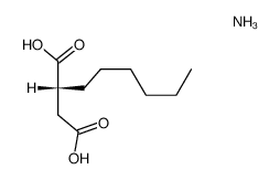 (R)-hexylsuccinic acid, ammonium salt结构式