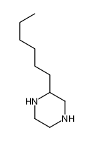 Piperazine, 2-hexyl- (7CI,9CI)结构式